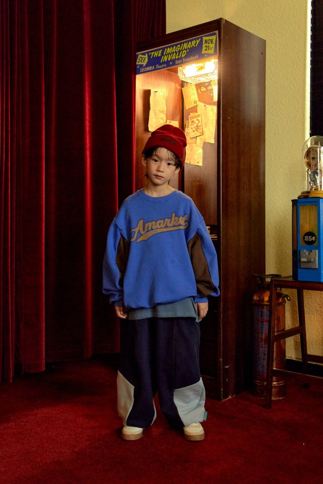 A-Market - Korean Children Fashion - #childrensboutique - Combi Line Sweatshirt - 7