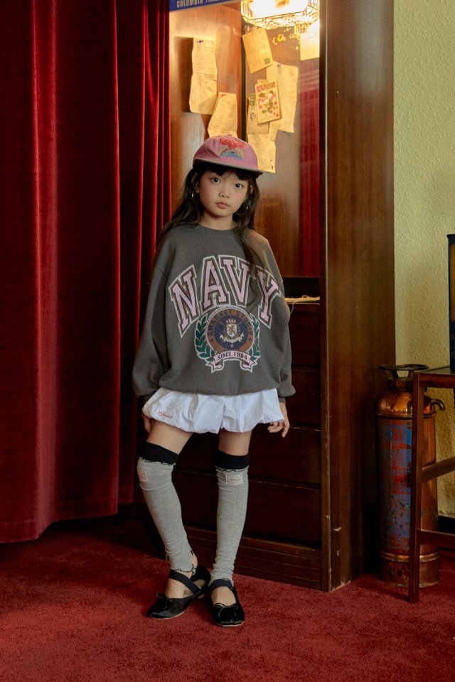A-Market - Korean Children Fashion - #childrensboutique - Navy Sweatshirt - 8