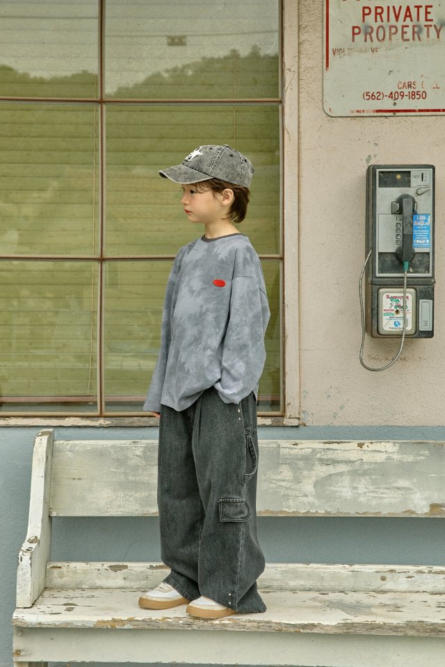 A-Market - Korean Children Fashion - #designkidswear - Black Denim Carfender Pants - 6
