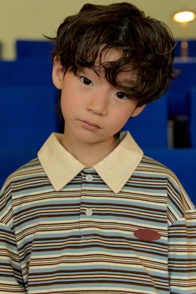 A-Market - Korean Children Fashion - #designkidswear - Stripe Rugby Tee - 9