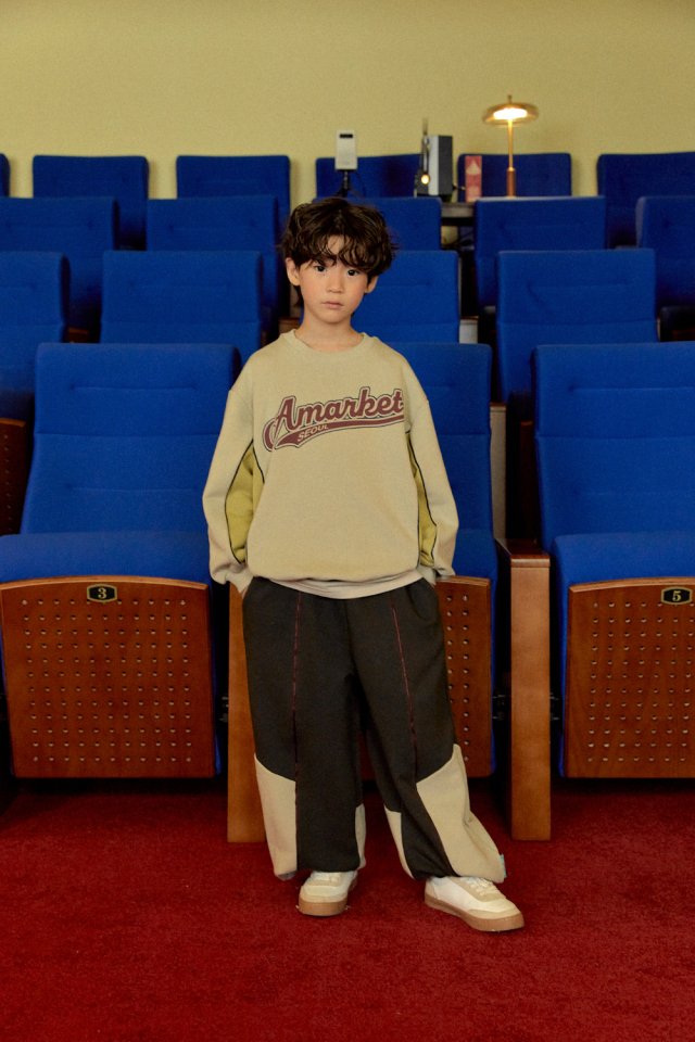 A-Market - Korean Children Fashion - #designkidswear - Combi Line Sweatshirt - 8