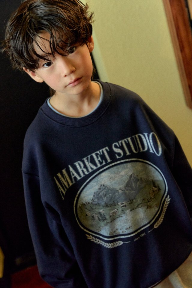 A-Market - Korean Children Fashion - #childrensboutique - Mountain Sweatshirt (Junior) - 4