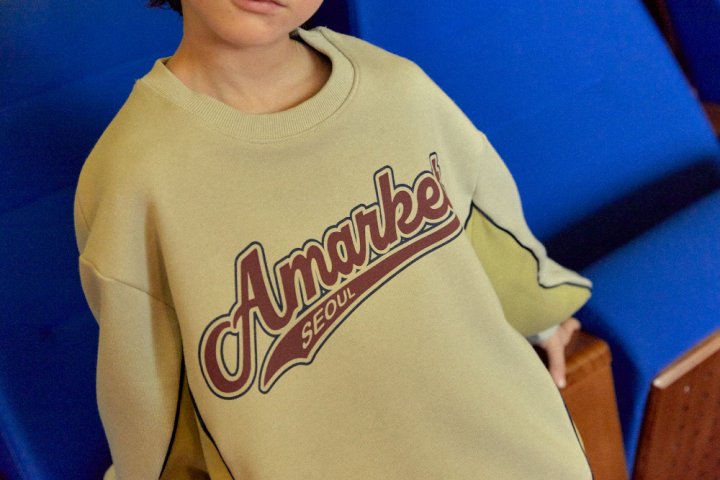 A-Market - Korean Children Fashion - #discoveringself - Combi Line Sweatshirt - 9
