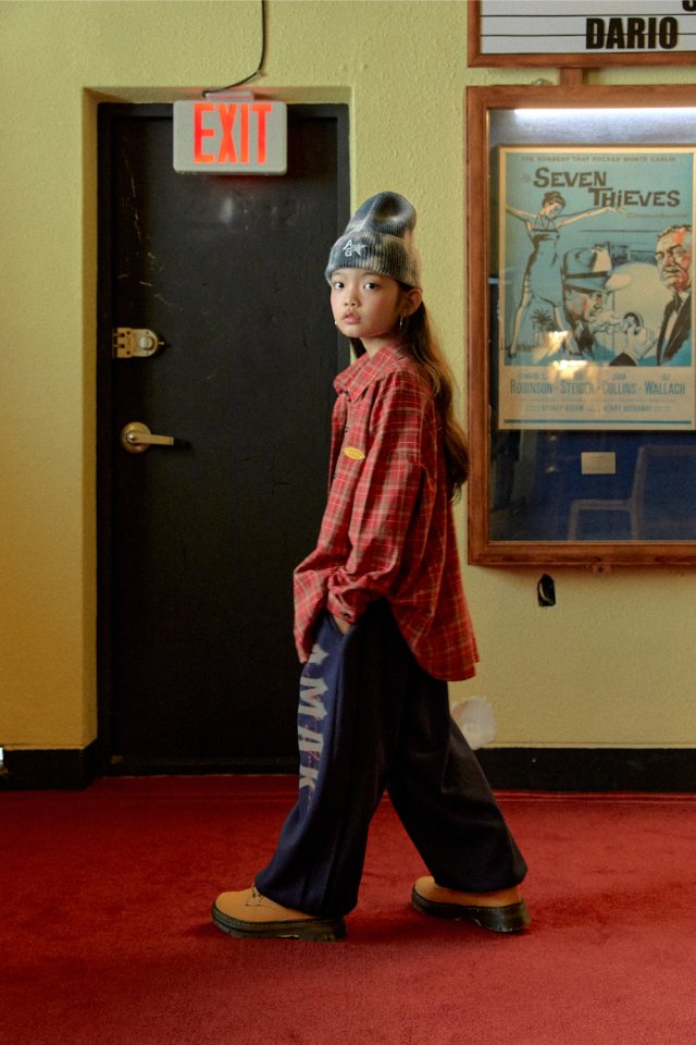 A-Market - Korean Children Fashion - #designkidswear - Check Jogger Pants - 4