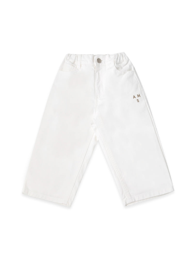 A-Market - Korean Children Fashion - #discoveringself - White Twill Pants