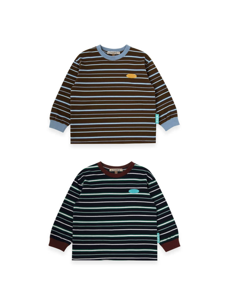 A-Market - Korean Children Fashion - #fashionkids - Bold Striped Tee
