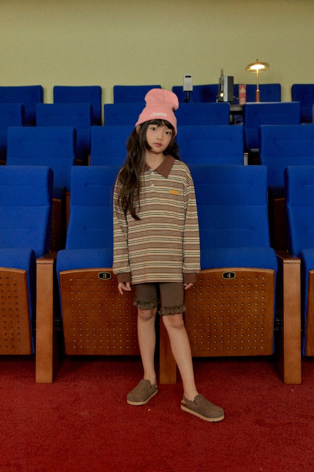A-Market - Korean Children Fashion - #fashionkids - Stripe Rugby Tee - 11