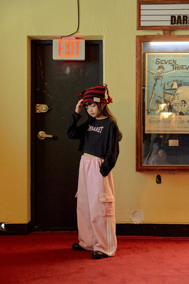 A-Market - Korean Children Fashion - #fashionkids - Cargo Track Pants - 3