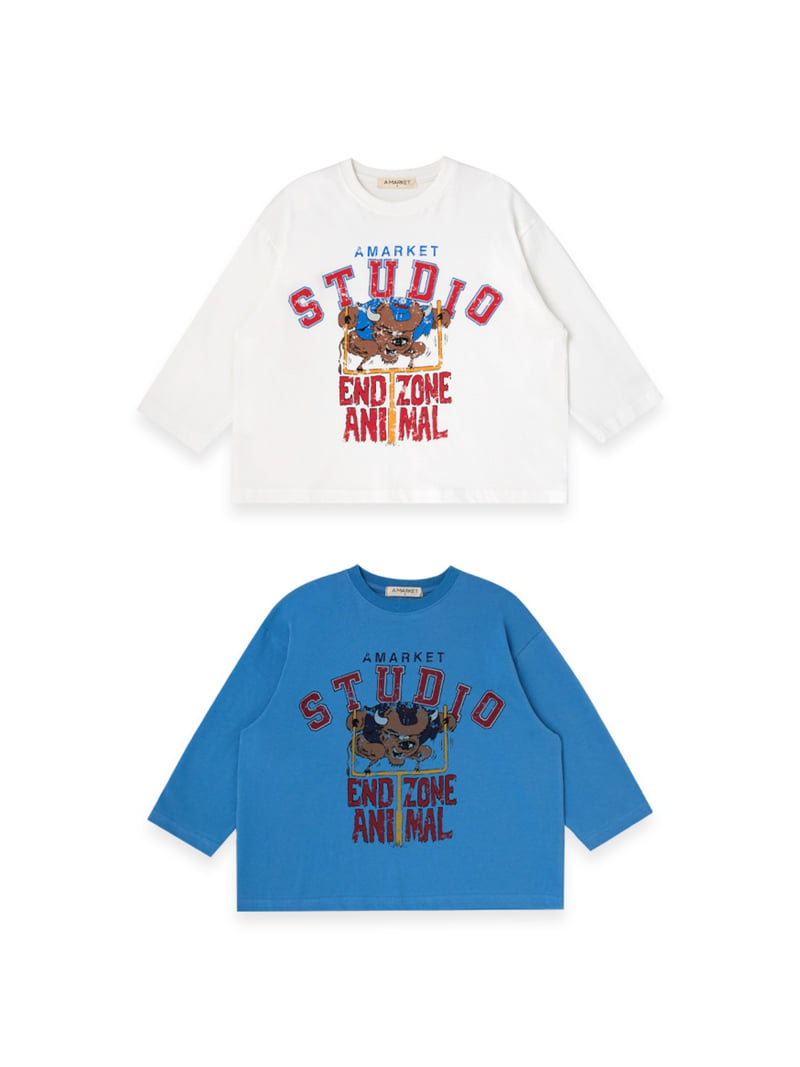 A-Market - Korean Children Fashion - #fashionkids - Buffalo Boxy Tee