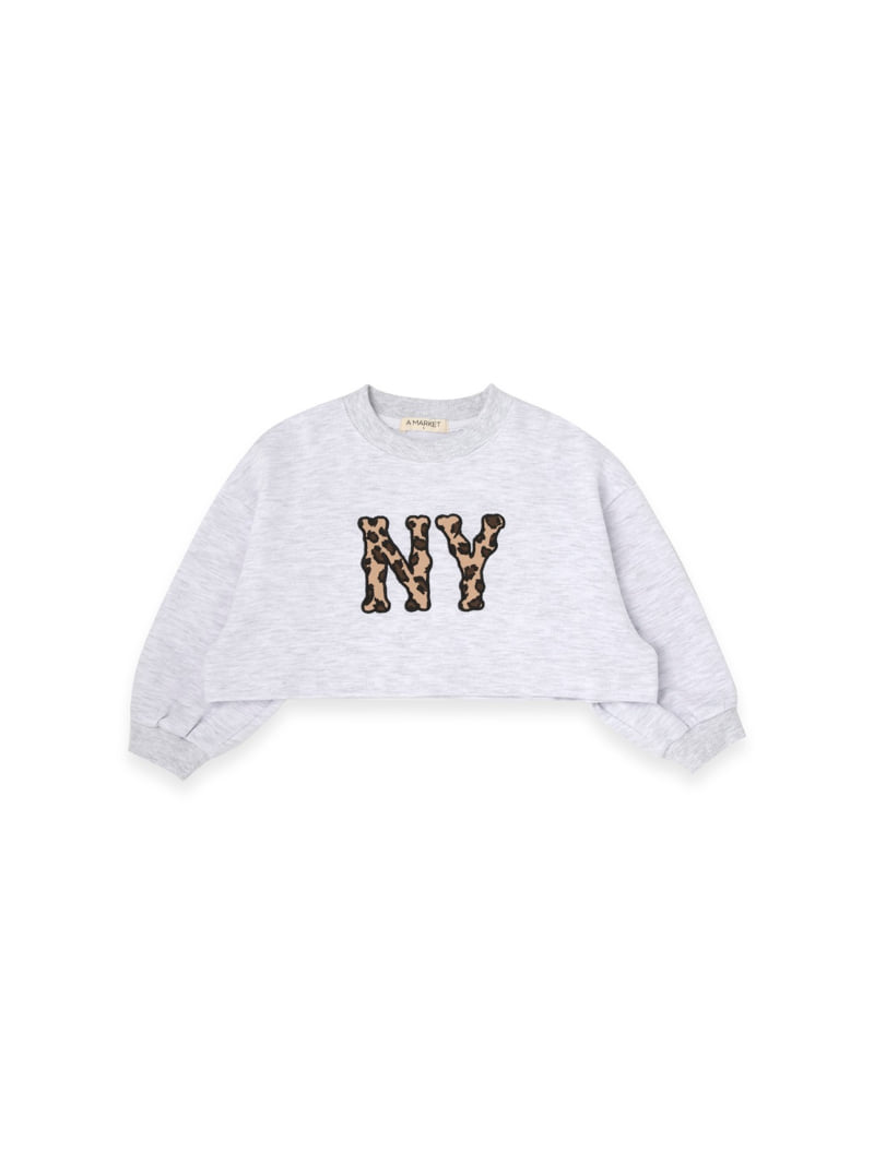 A-Market - Korean Children Fashion - #fashionkids - Hopi NY Crop Sweatshirt