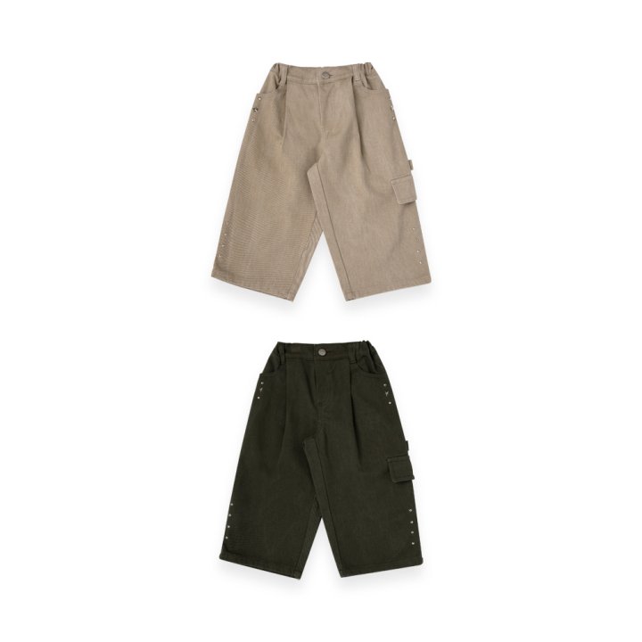 A-Market - Korean Children Fashion - #kidsshorts - Chino Cargo Pants - 5