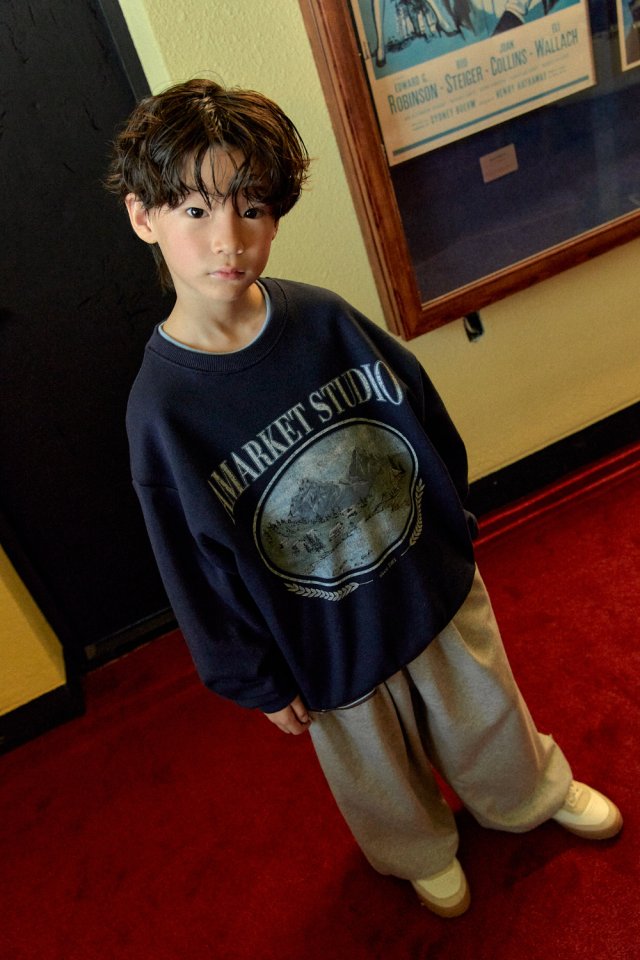 A-Market - Korean Children Fashion - #kidsshorts - Mountain Sweatshirt (Junior) - 7