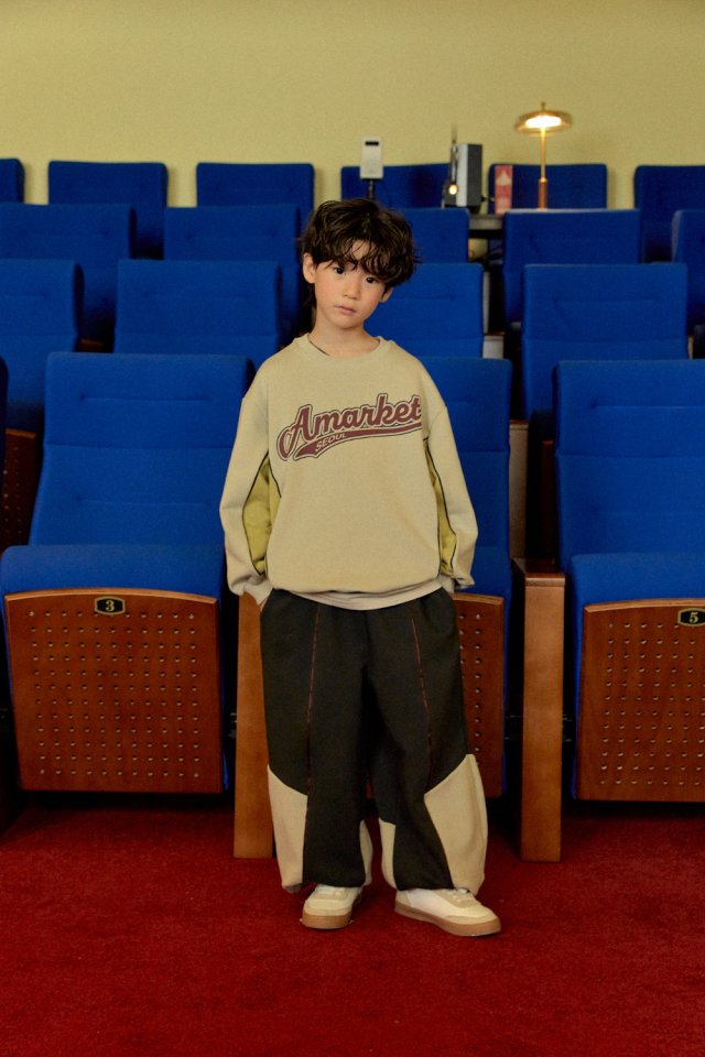 A-Market - Korean Children Fashion - #kidsstore - Combi Line Sweatshirt - 12