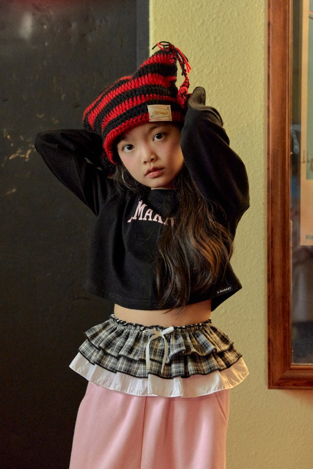 A-Market - Korean Children Fashion - #kidsstore - Tutu Check Skirt - 11