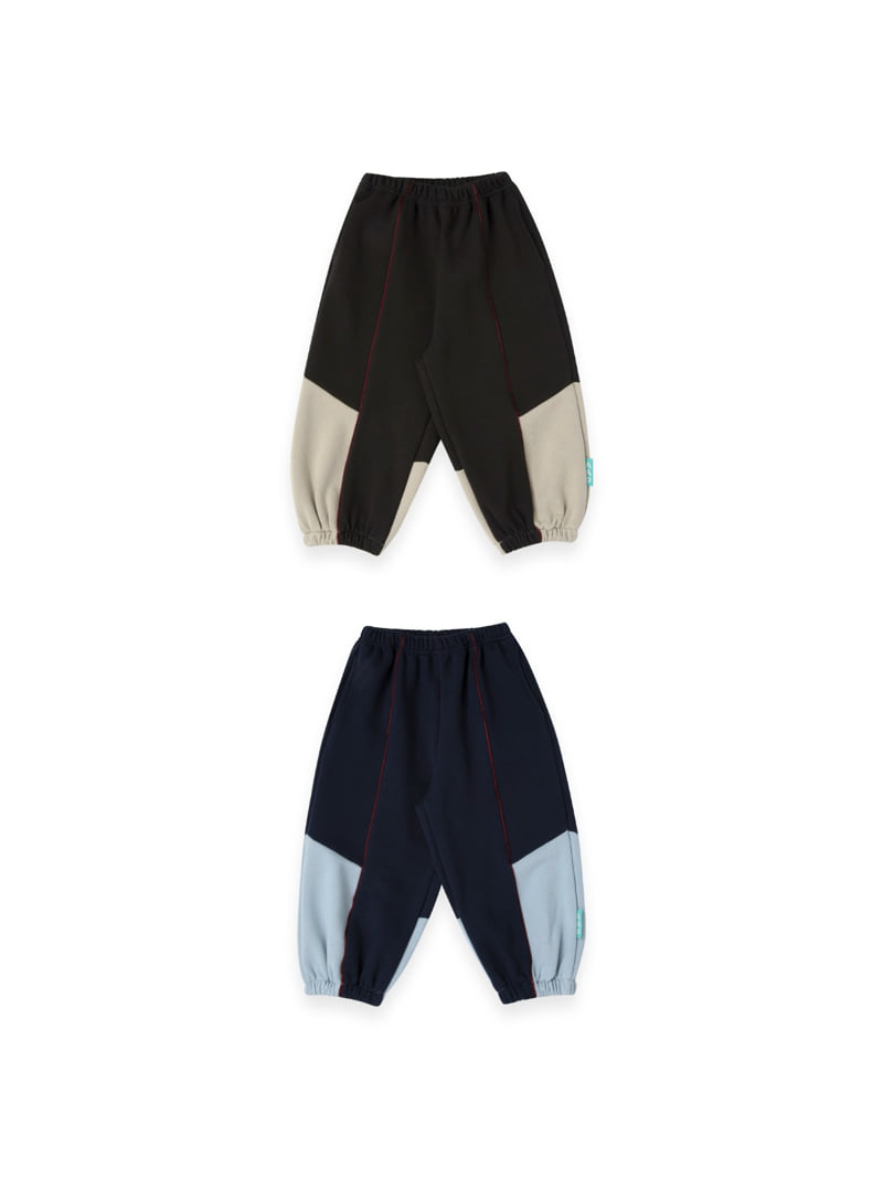 A-Market - Korean Children Fashion - #kidsstore - Panel Line Jogger Pants