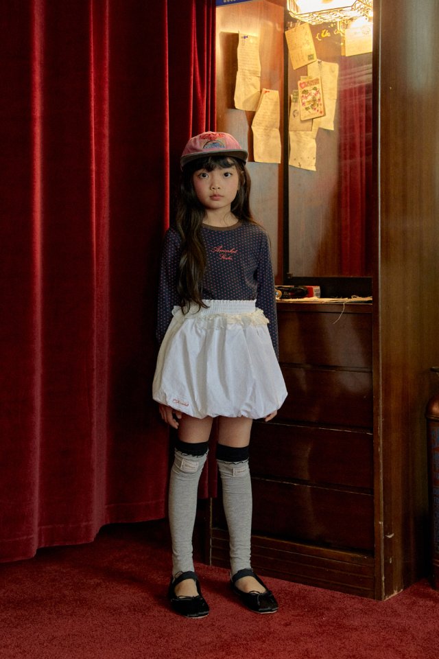 A-Market - Korean Children Fashion - #kidzfashiontrend - Lace Balloon Smoke Skirt (Junior) - 5