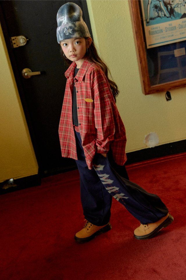 A-Market - Korean Children Fashion - #kidzfashiontrend - Check Jogger Pants - 8