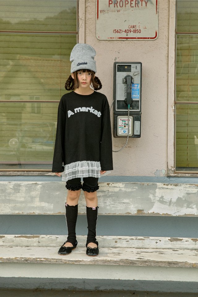 A-Market - Korean Children Fashion - #kidzfashiontrend - Frill Lace Tee - 3