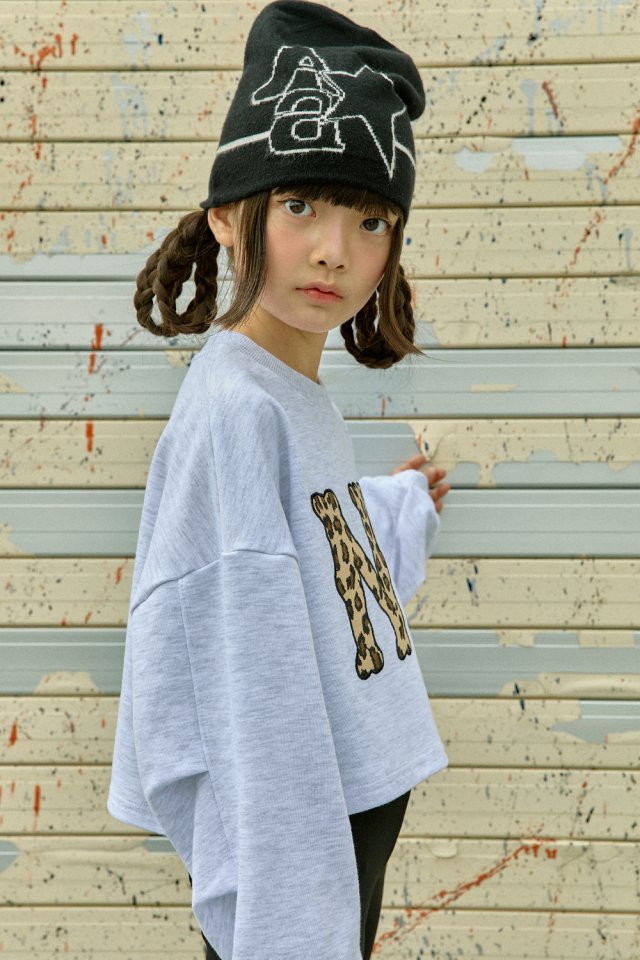 A-Market - Korean Children Fashion - #kidsstore - Hopi NY Crop Sweatshirt - 4