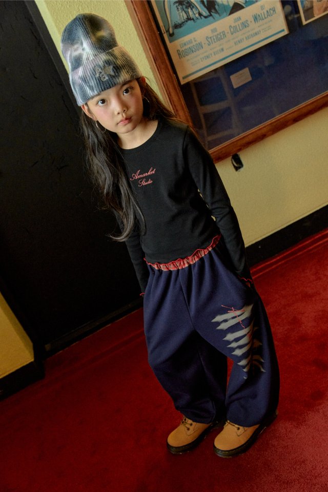A-Market - Korean Children Fashion - #littlefashionista - Check Jogger Pants - 10