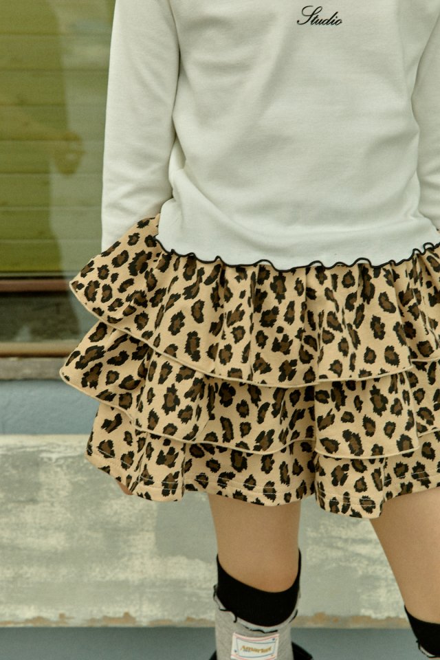 A-Market - Korean Children Fashion - #littlefashionista - Leopard Print Skirt - 7