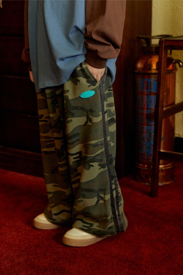 A-Market - Korean Children Fashion - #littlefashionista - Track Camo Pants (Junior) - 9