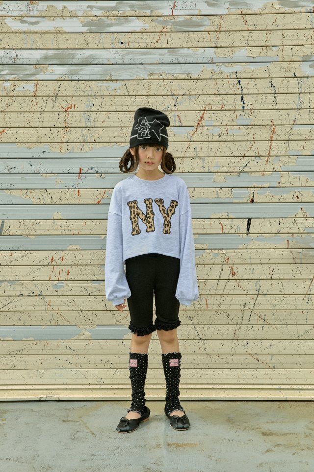 A-Market - Korean Children Fashion - #littlefashionista - Hopi NY Crop Sweatshirt - 6