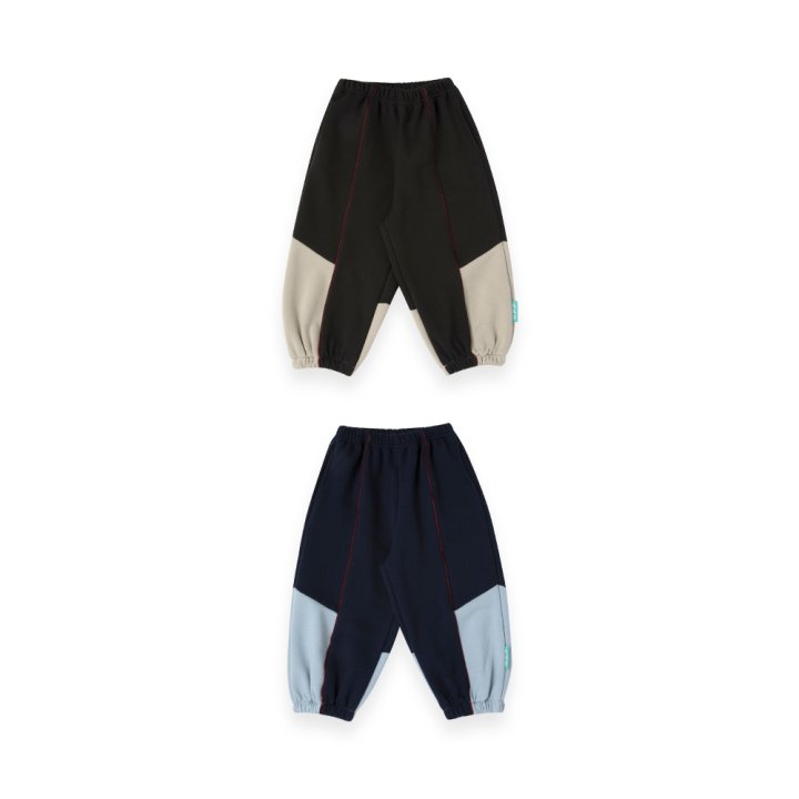 A-Market - Korean Children Fashion - #Kfashion4kids - Panel Line Jogger Pants - 4