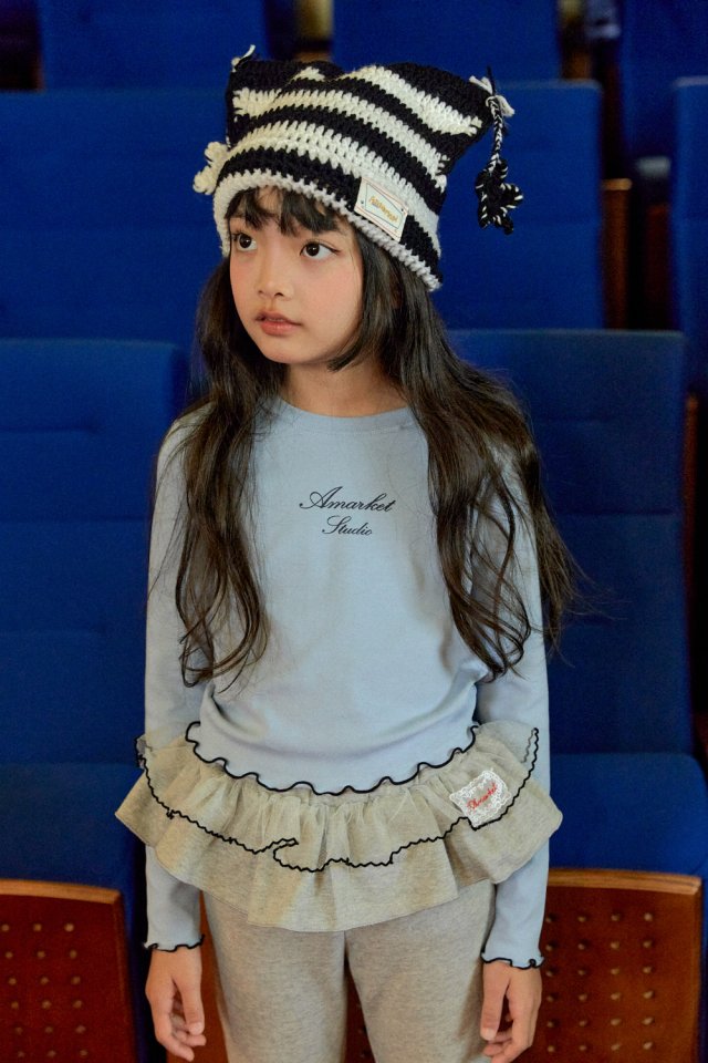 A-Market - Korean Children Fashion - #littlefashionista - Falling Slim Tee - 3