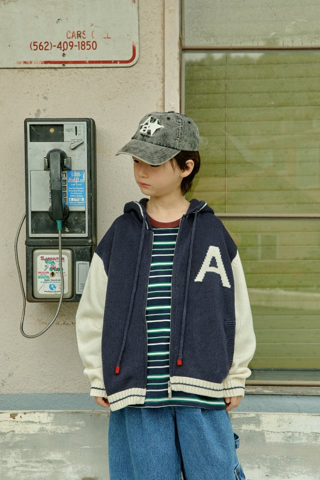 A-Market - Korean Children Fashion - #magicofchildhood - Hooded Knit Cardigan - 5