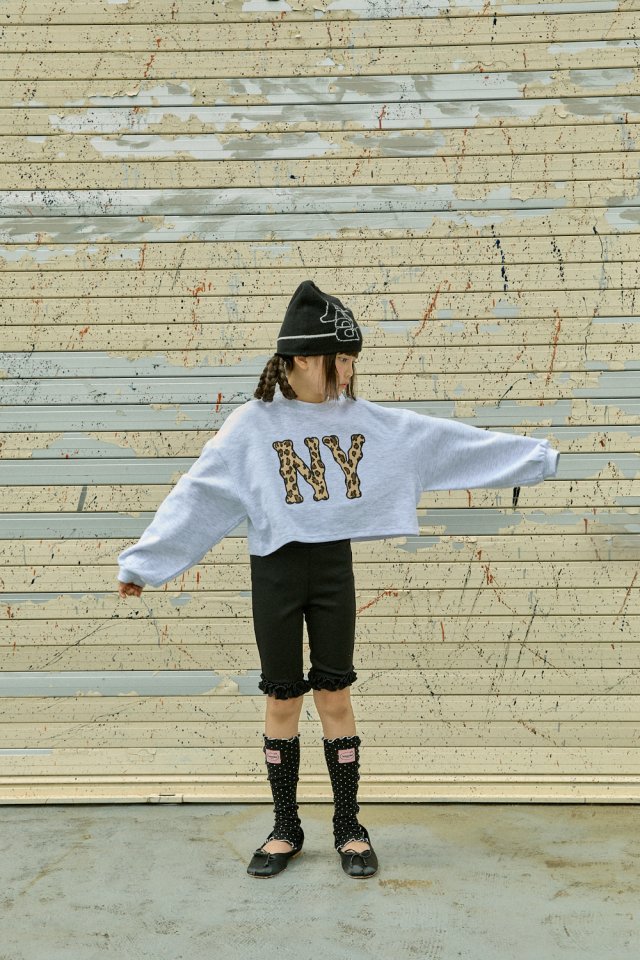A-Market - Korean Children Fashion - #magicofchildhood - Hopi NY Crop Sweatshirt - 7