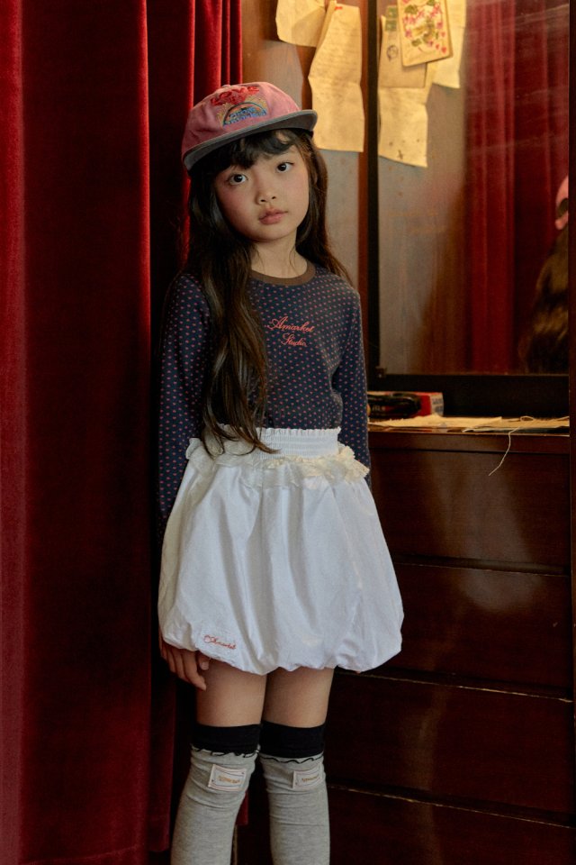 A-Market - Korean Children Fashion - #minifashionista - Lace Balloon Smoke Skirt (Junior) - 9