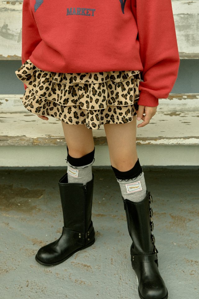 A-Market - Korean Children Fashion - #prettylittlegirls - Leopard Print Skirt - 10