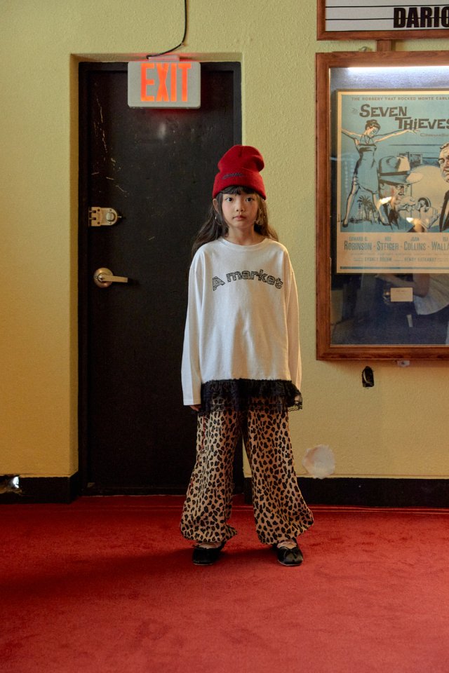 A-Market - Korean Children Fashion - #prettylittlegirls - Leopard Piping Pants (Junior) - 5