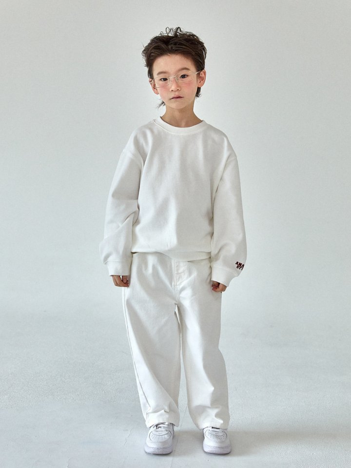 A-Market - Korean Children Fashion - #prettylittlegirls - White Twill Pants - 10