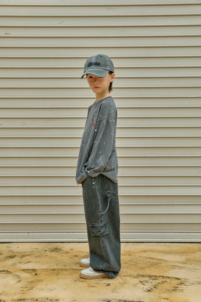 A-Market - Korean Children Fashion - #stylishchildhood - Black Denim Carfender Pants - 3