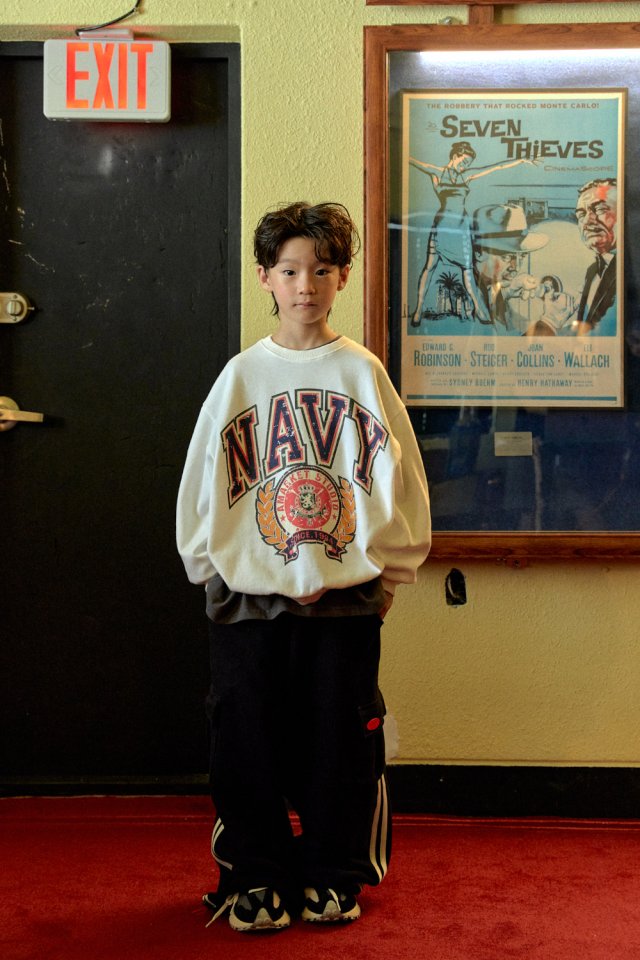 A-Market - Korean Children Fashion - #stylishchildhood - Navy Sweatshirt - 6