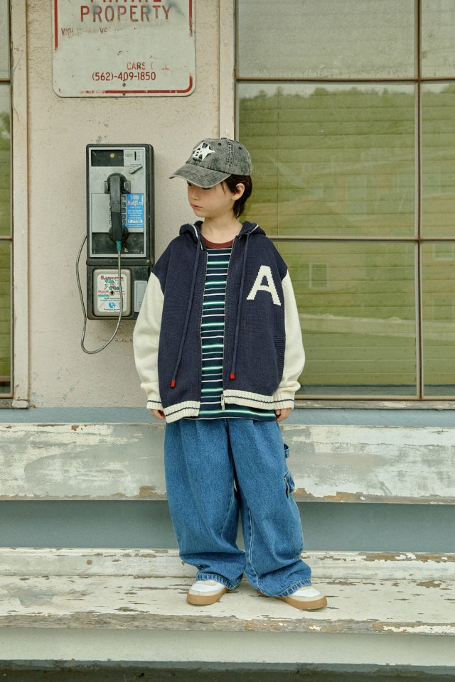 A-Market - Korean Children Fashion - #todddlerfashion - Hooded Knit Cardigan - 8