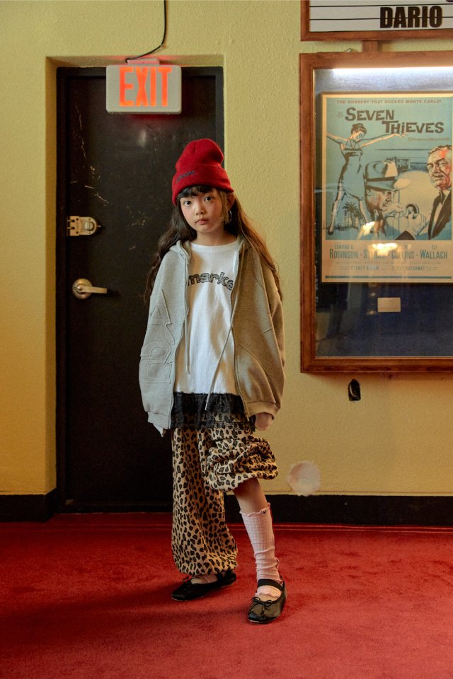 A-Market - Korean Children Fashion - #todddlerfashion - Leopard Piping Pants (Junior) - 6