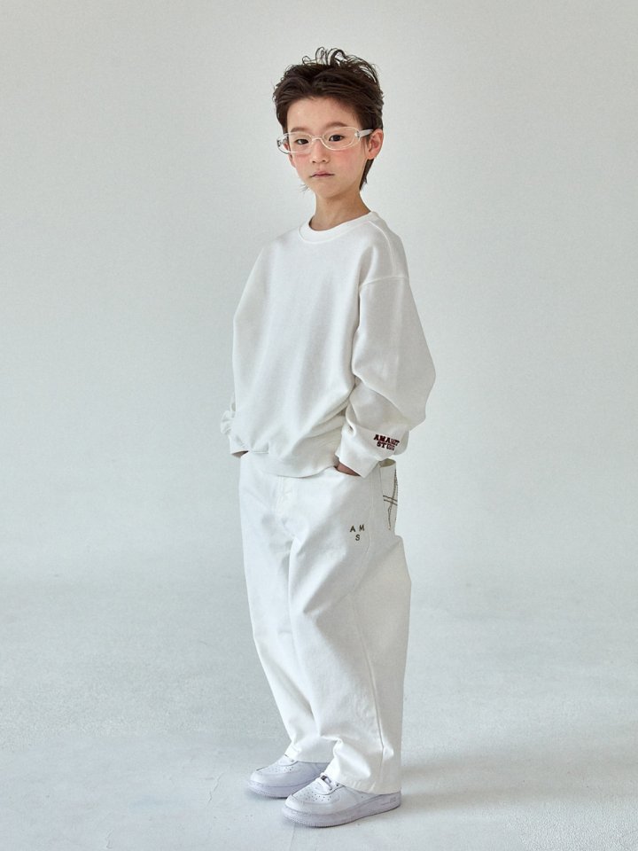 A-Market - Korean Children Fashion - #todddlerfashion - White Twill Pants - 11