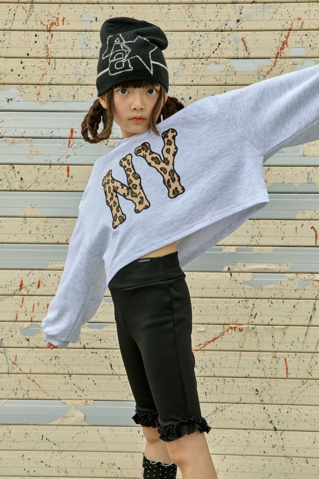 A-Market - Korean Children Fashion - #todddlerfashion - Hopi NY Crop Sweatshirt - 10