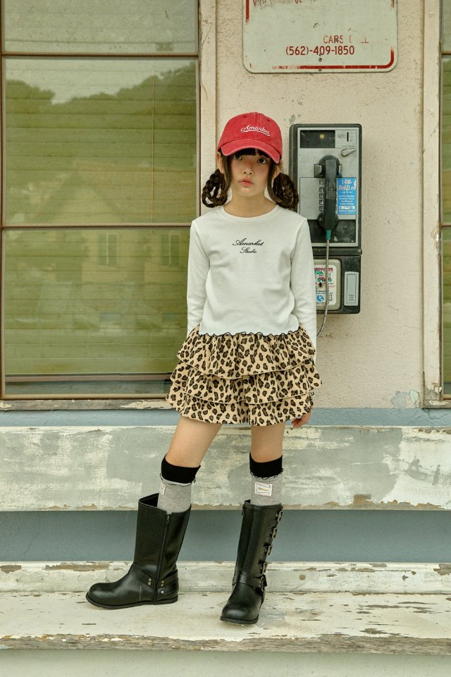 A-Market - Korean Children Fashion - #toddlerclothing - Leopard Print Skirt - 12
