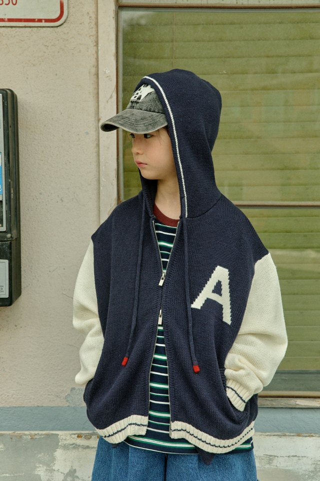 A-Market - Korean Children Fashion - #toddlerclothing - Hooded Knit Cardigan - 9