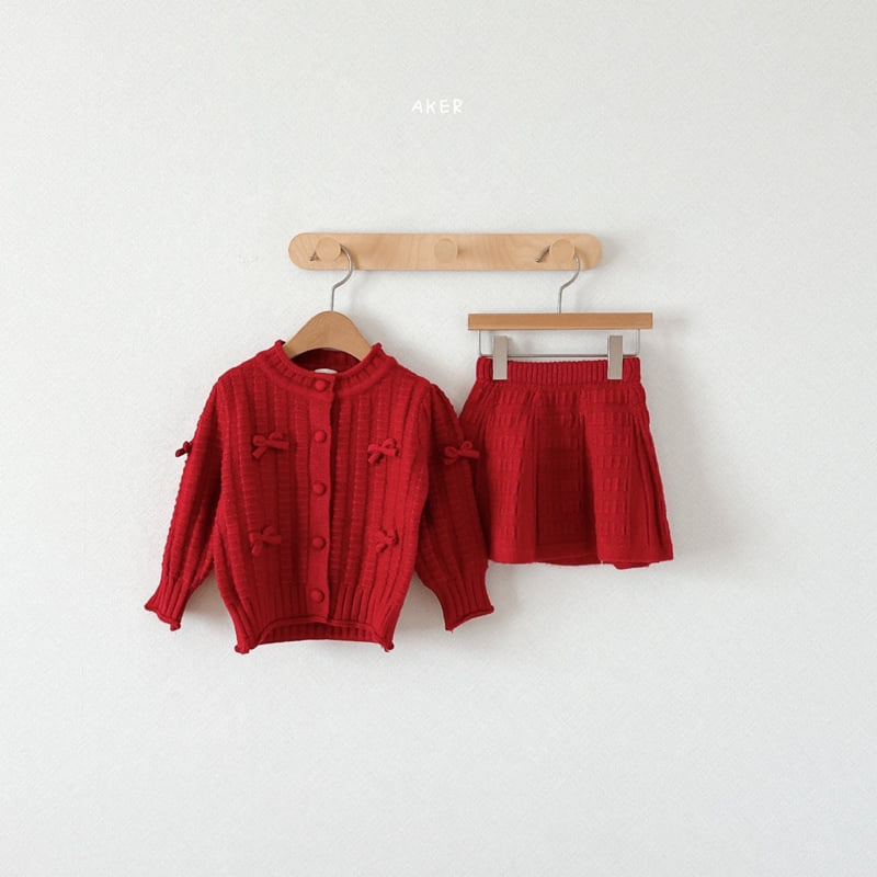 Aker - Korean Children Fashion - #designkidswear - Ribbon Cardigan Set - 4