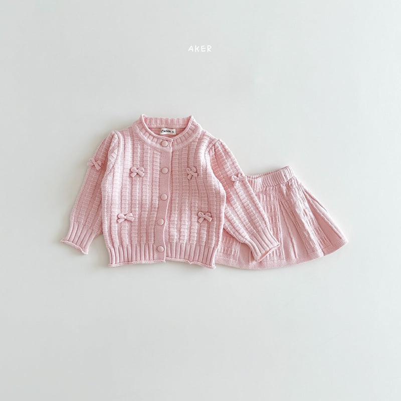 Aker - Korean Children Fashion - #littlefashionista - Ribbon Cardigan Set - 10