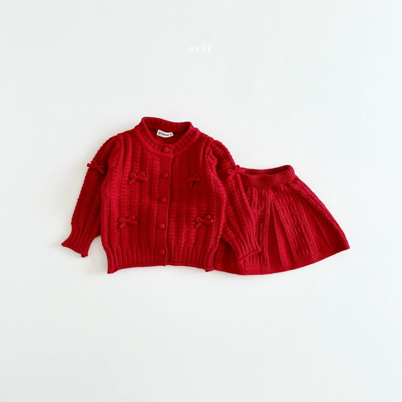 Aker - Korean Children Fashion - #magicofchildhood - Ribbon Cardigan Set - 11