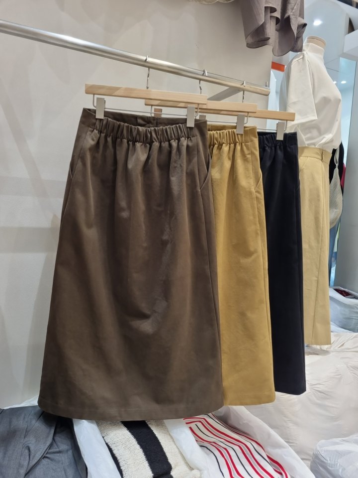Allu - Korean Women Fashion - #momslook - Button Skirt - 2