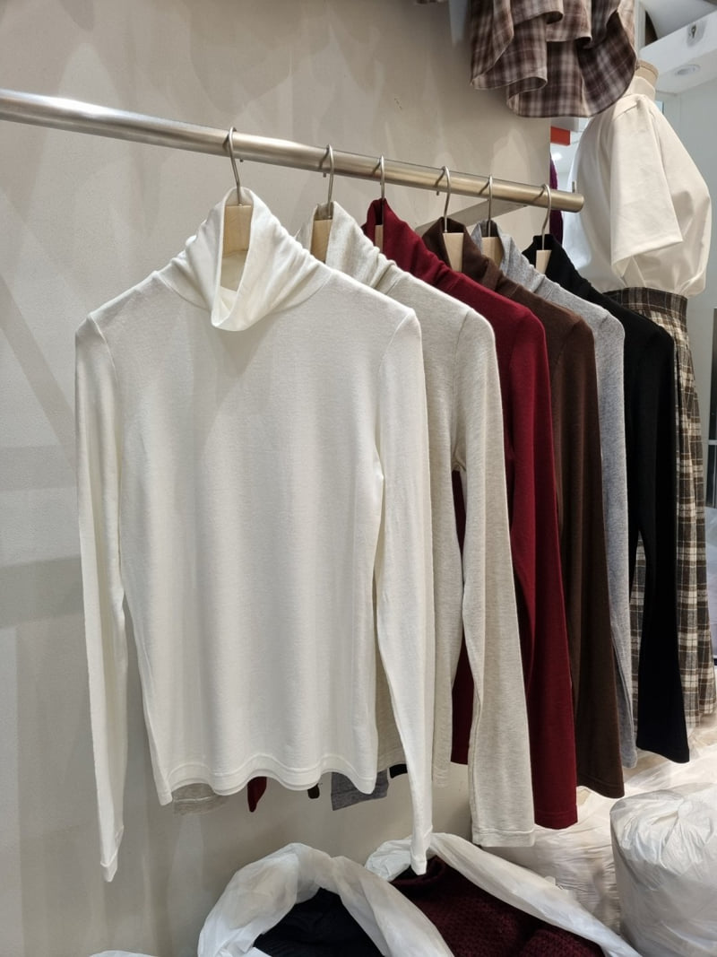 Allu - Korean Women Fashion - #momslook - Wool Turtleneck Tee