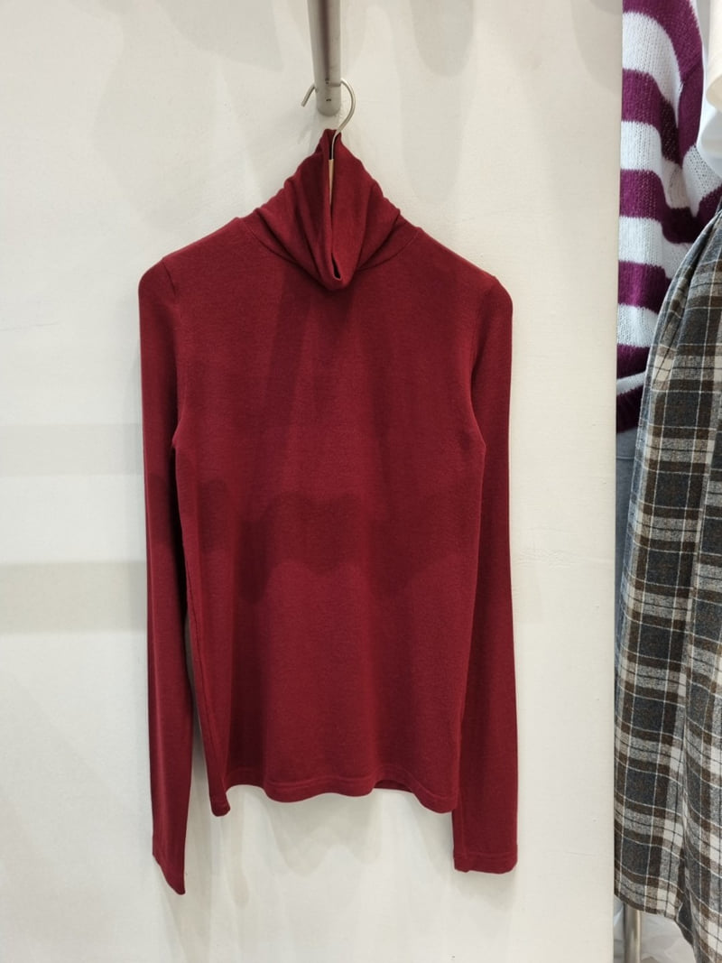 Allu - Korean Women Fashion - #restrostyle - Wool Turtleneck Tee - 6