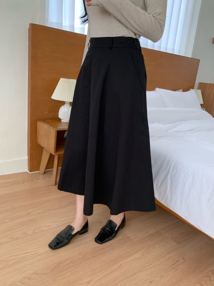 Allu - Korean Women Fashion - #romanticstyle - Autumn Bio Linen Skirt - 8